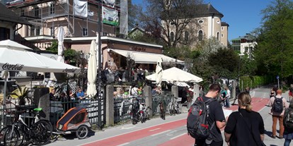 Essen-gehen - Art der Küche: europäisch - Salzburg - Herrliche und ruhige Lage direkt an der Salzach. - Cafe am Kai