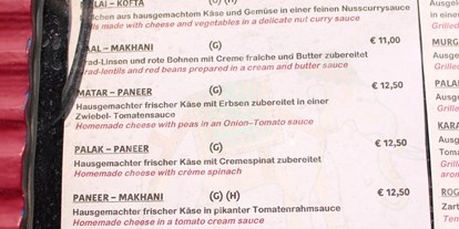 Essen-gehen - Art der Küche: indisch - Salzburg-Stadt Riedenburg - Restaurant Taj Mahal
