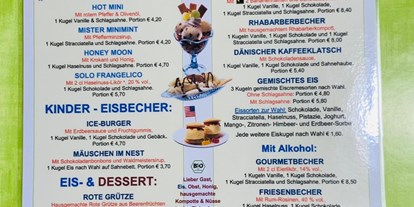 Essen-gehen - Mahlzeiten: Frühstück - Eis - Dessert & Kuchen ab April 2022 - Rauchkate Beverstedt