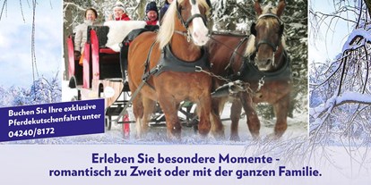 Essen-gehen - Sitzplätze im Freien - Nockberge - Märchenhafte Pferdekutschenfahrten mit kulinarischem Finale - Trattlers Einkehr