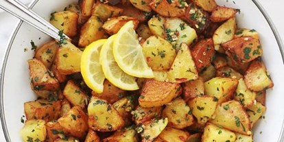 Essen-gehen - Halal - Salzburg-Stadt Riedenburg - Kartoffeln mit Koriander - Levantine taste