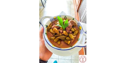 Essen-gehen - Art der Küche: libanesisch - Okra mit Rindfleisch - Eleven Eleven Restaurant & Tagesbar - Salzburg