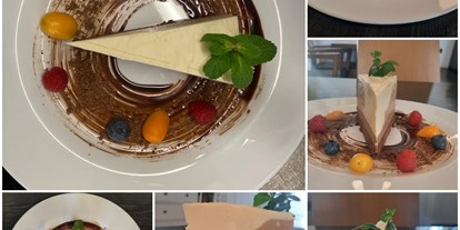 Essen-gehen - Preisniveau: €€ - Dessertvariation Gasthaus Kastell Stegersbach - Kastell Stegersbach