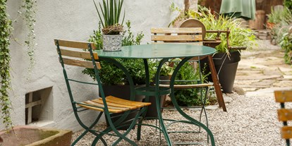 Essen-gehen - Art der Küche: französisch - unser Garten - Restaurant Hotel Pfaffenkeller
