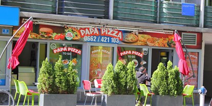 Essen-gehen - Gerichte: Burger - Salzburg-Stadt Riedenburg - Papa Pizza