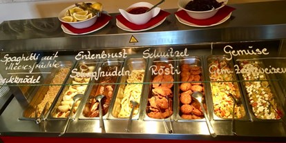 Essen-gehen - Ambiente: leger - Steiermark - Tägliches Mittagsbuffet von Dienstag-Samstag (11:30 bis 14:00 Uhr) um nur 9,90 pro Person.
Suppe, Salate, Hauptspeisen und 2 Desserts inklusive!! - Fürstenbräu