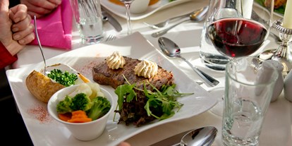 Essen-gehen - Mahlzeiten: Abendessen - Salzburg - Rumpstak vom heimischen Rind - Landgasthof Ortner