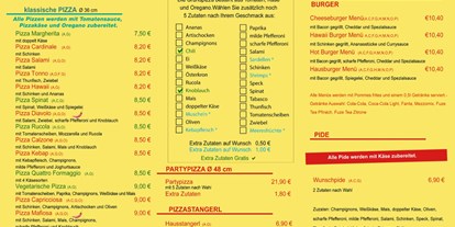Essen-gehen - Art der Küche: türkisch - Österreich - Pizza Time 