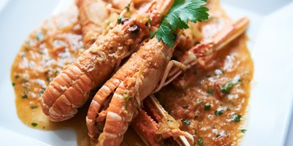 Essen-gehen - Gerichte: Meeresfrüchte - Scampi Buzera - Fischrestaurant Kaj