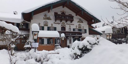 Essen-gehen - rollstuhlgerecht - Bayern - Winter beim Hinterwirt - Gasthof Hinterwirt