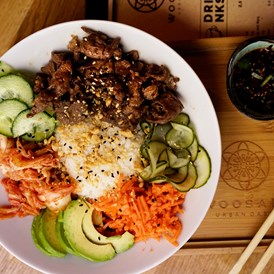 Restaurant: Rice Bowl with Bulgogi Beef - Restaurant Woosabi