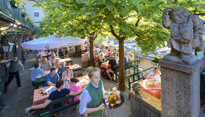 Biergarten im Stieglkeller