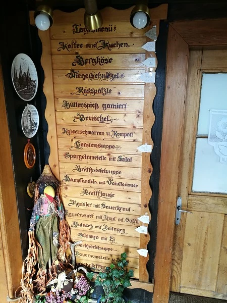 Alpine Speisekarte in Vorarlberg