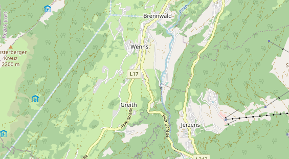 Restaurant auf Karte