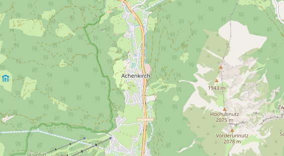 Restaurant auf Karte