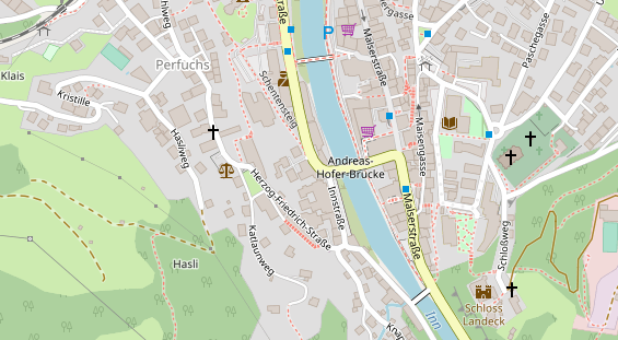 Restaurant auf Karte