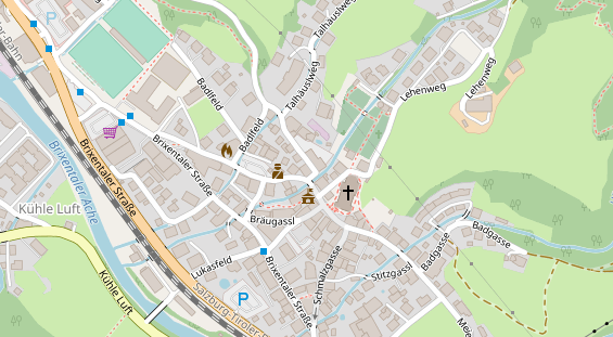 Restaurant auf Karte