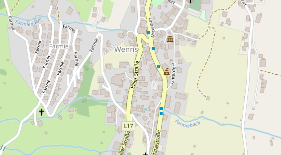 Restaurant auf Karte