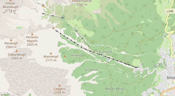 Restaurant auf Karte