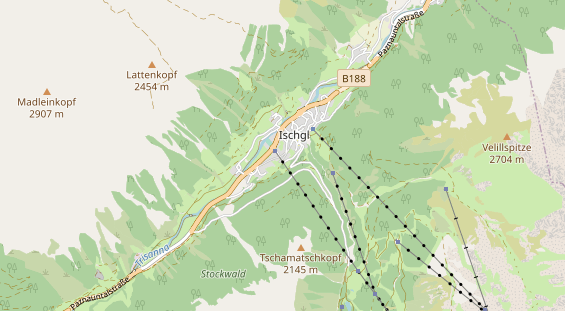 Restaurant auf Karte