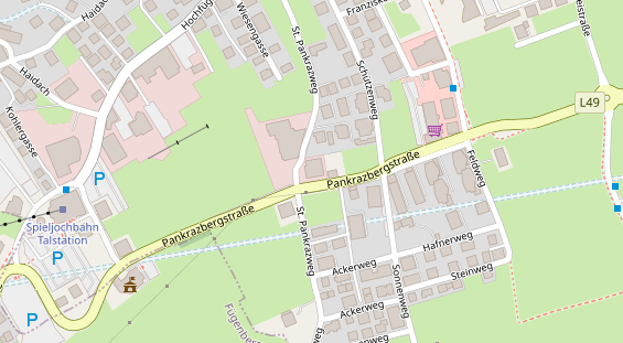Restaurant auf Karte