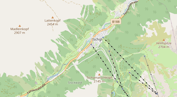 Restaurant auf Karte