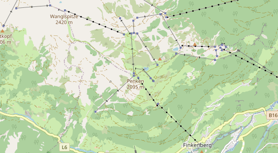 Restaurant auf Karte