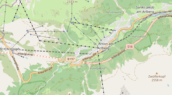 Restaurant auf Karte