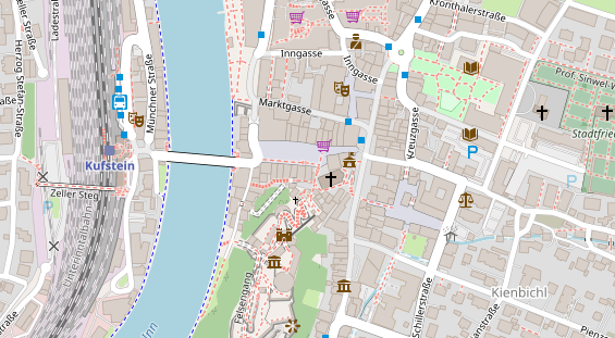 Restaurant auf Karte