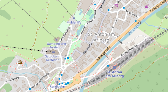 Restaurant auf Karte