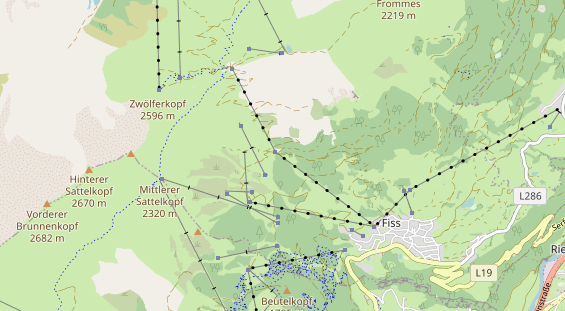 Restaurant auf Karte