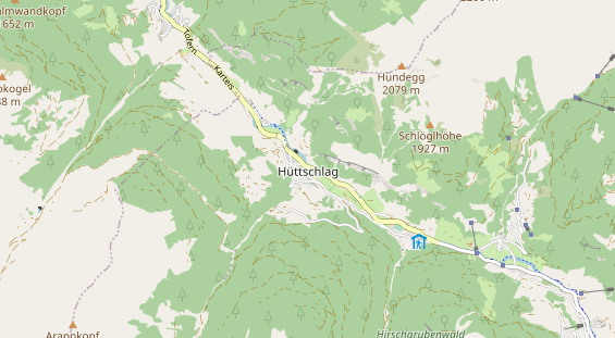 Restaurant auf Karte