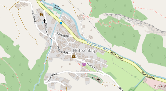 Restaurant auf Karte