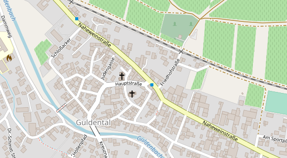 Restaurant auf Karte