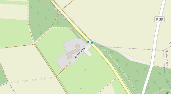 Restaurant auf Karte