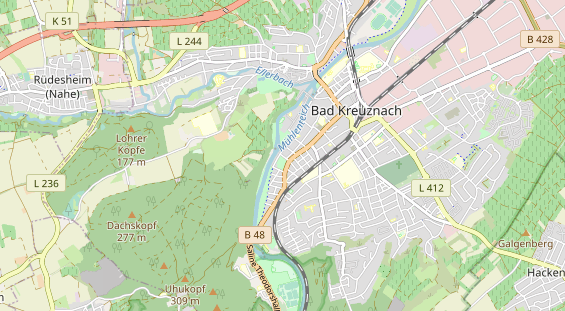 Restaurant auf Karte