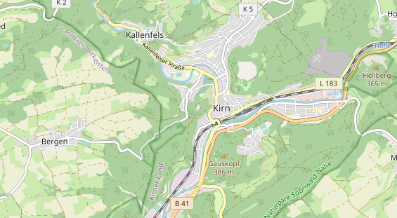 Restaurant auf Karte