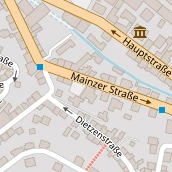 Restaurant auf Karte