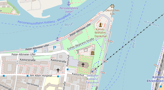 Restaurant auf Karte