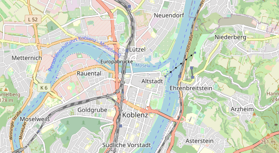 Restaurant auf Karte