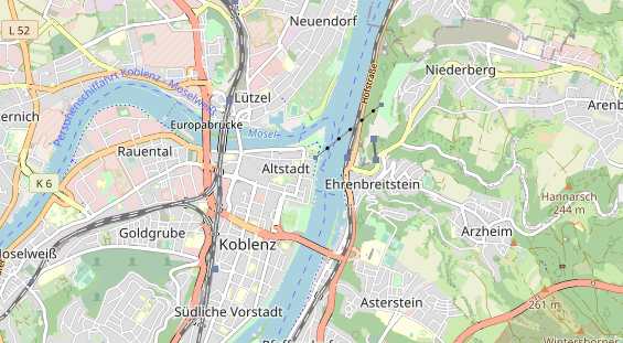Restaurant auf Karte