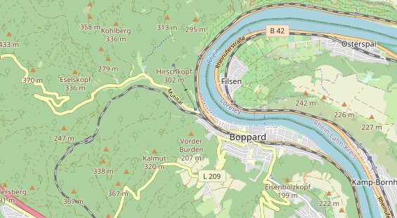 Restaurant auf Karte