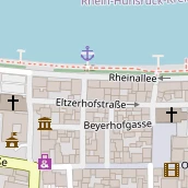Restaurant auf Karte