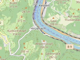 Restaurant auf Karte