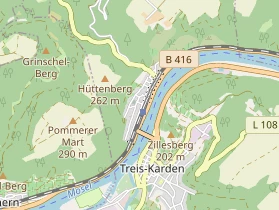 Restaurant auf Karte