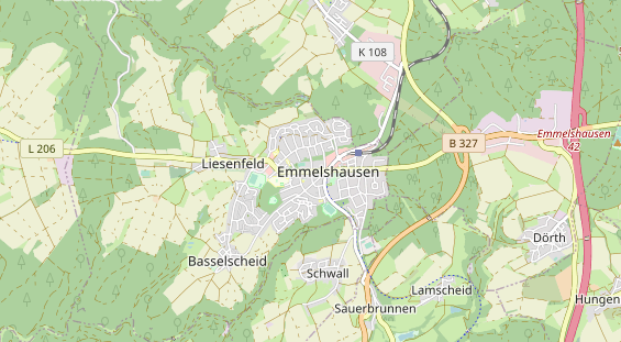 Restaurant auf Karte