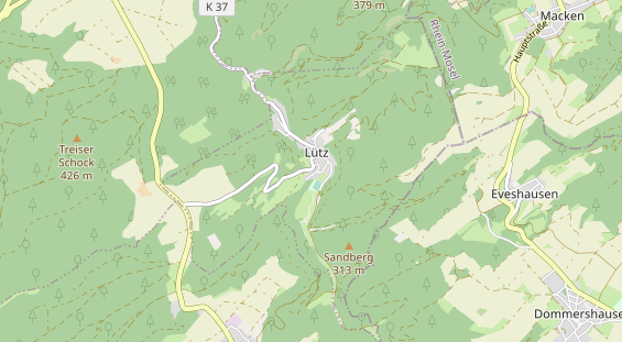 Restaurant auf Karte