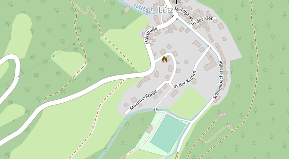 Restaurant auf Karte