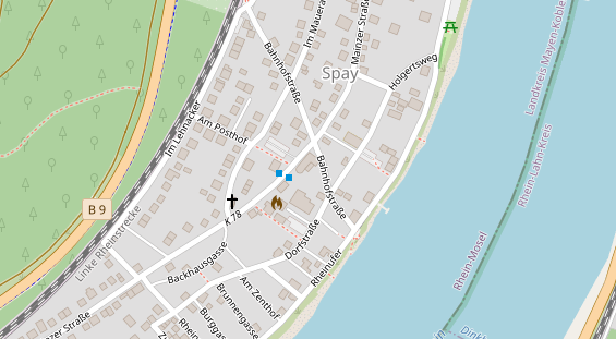 Restaurant auf Karte