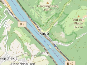 Restaurant auf Karte